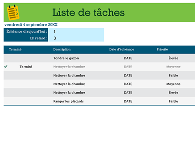 Liste De Tâches 5717