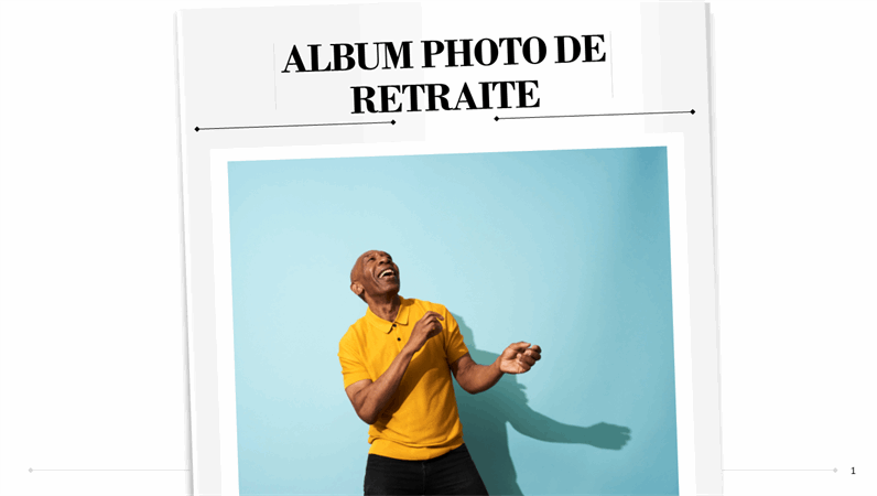Album photo de retraite Album photo de retraite