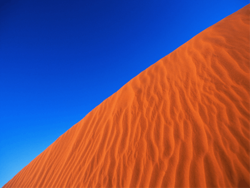 Thème désert - Dune orangée