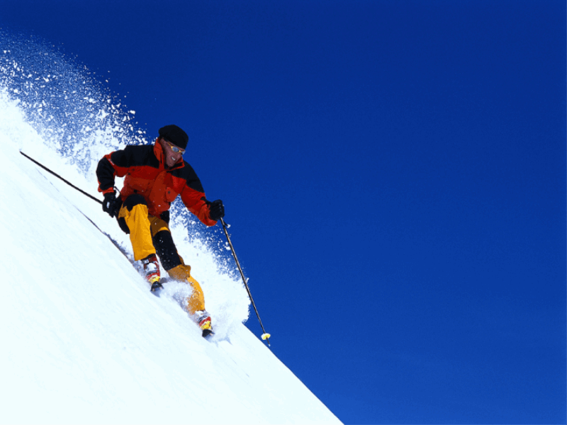 Thème ski - Poudreuse verticale