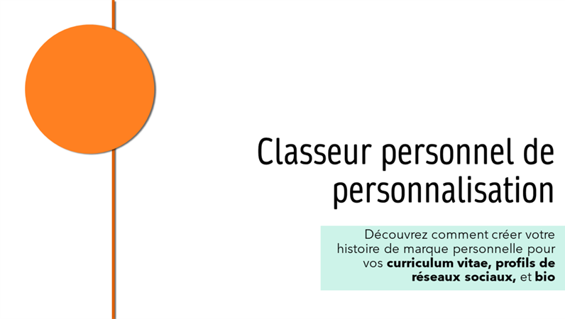 Modèle de marque personnelle Modèle de marque personnelle