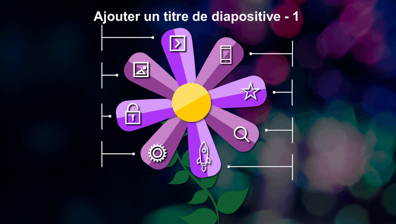  Diapositive animée Fleur