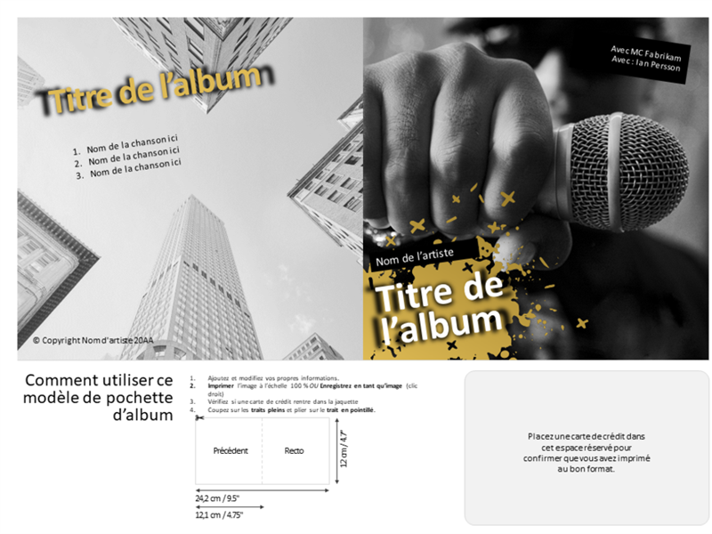 Couverture d’albums de hip-hop Couverture d’albums de hip-hop