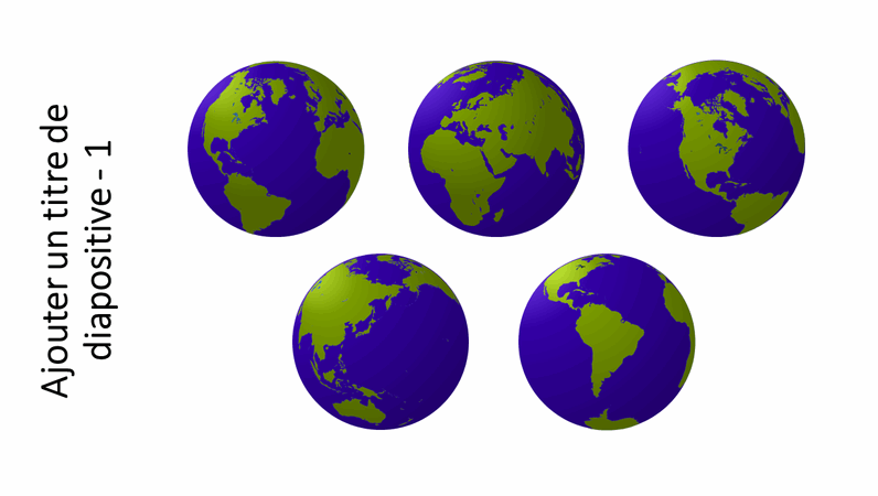 Graphique Cinq vues d’un globe