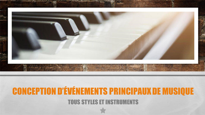 Conception d’événements principaux de musique Conception d’événements principaux de musique