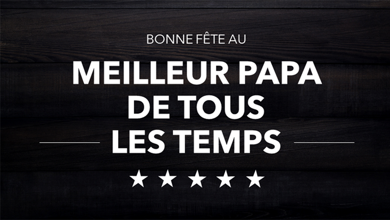 Cartes typographiques pour la Fête des pères Cartes typographiques pour la Fête des pères