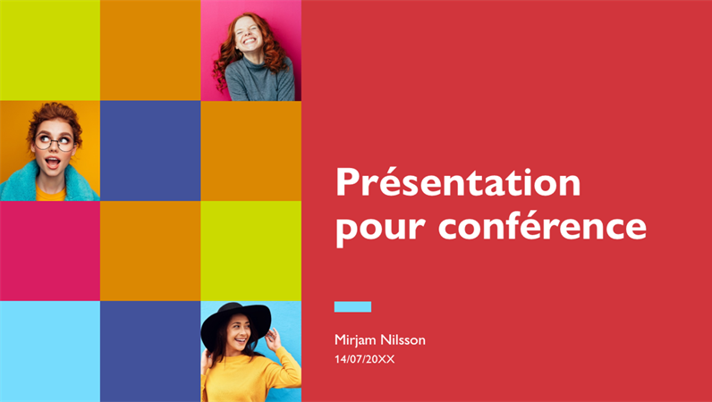Présentation de conférence colorée Présentation de conférence colorée