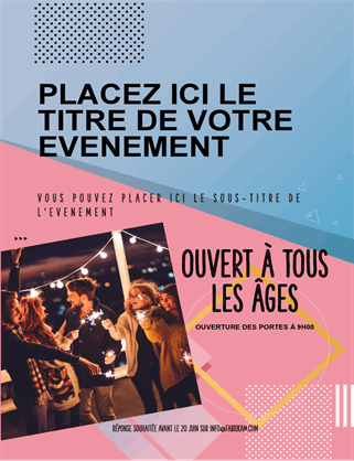 Prospectus annonçant un événement Prospectus annonçant un événement