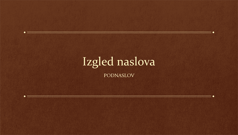 Obrazovna prezentacija s klasičnim motivom knjige (široki zaslon) Obrazovna prezentacija s klasičnim motivom knjige (široki zaslon)