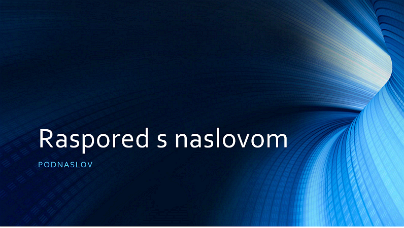 Poslovna prezentacija s digitalnim plavim tunelom (široki zaslon) Poslovna prezentacija s digitalnim plavim tunelom (široki zaslon)