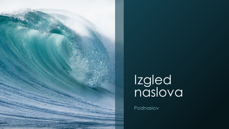 Prezentacija s motivom oceanskih valova (široki zaslon) Prezentacija s motivom oceanskih valova (široki zaslon)