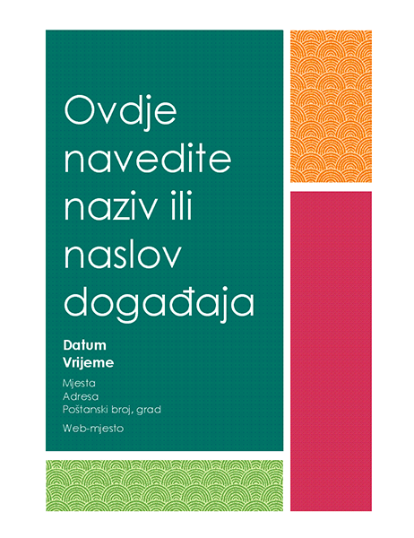 Letak s obojenim blokovima Letak s obojenim blokovima