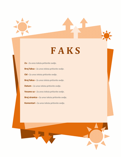 Naslovnica faksa