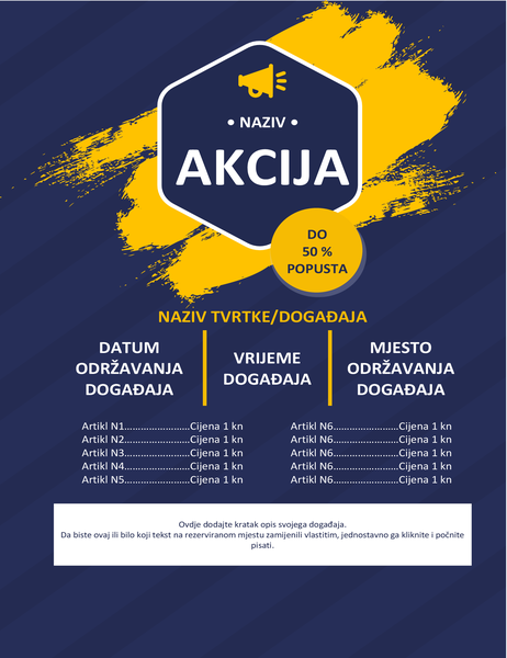 Letak o rasprodaji Letak o rasprodaji