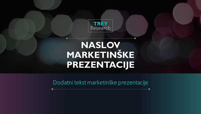 Futuristička marketinška prezentacija Futuristička marketinška prezentacija