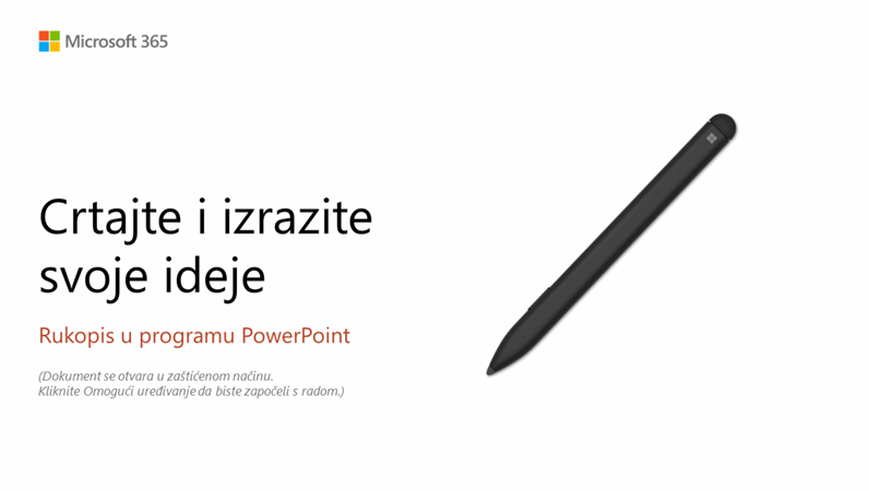 Vodič za olovku za Surface u programu PowerPoint