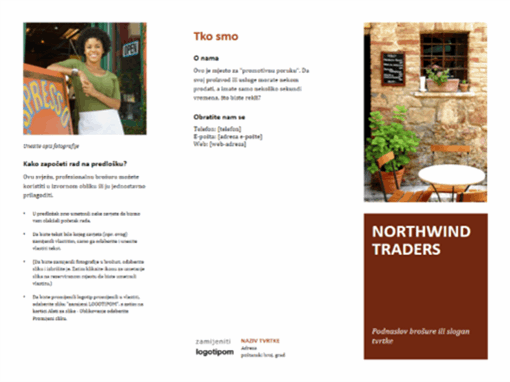 Poslovna brošura s tri preklopa