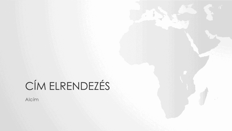 Világtérkép-sorozat, az afrikai kontinenst ábrázoló bemutató (szélesvásznú) Világtérkép-sorozat, az afrikai kontinenst ábrázoló bemutató (szélesvásznú)
