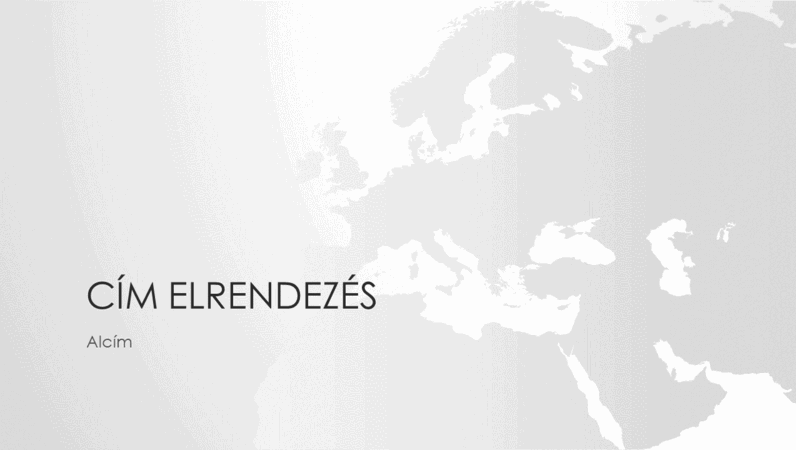 Világtérkép-sorozat, az európai kontinenst ábrázoló bemutató (szélesvásznú) Világtérkép-sorozat, az európai kontinenst ábrázoló bemutató (szélesvásznú)