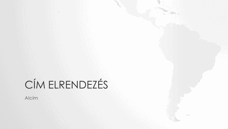 Világtérkép-sorozat, a dél-amerikai kontinenst ábrázoló bemutató (szélesvásznú) Világtérkép-sorozat, a dél-amerikai kontinenst ábrázoló bemutató (szélesvásznú)