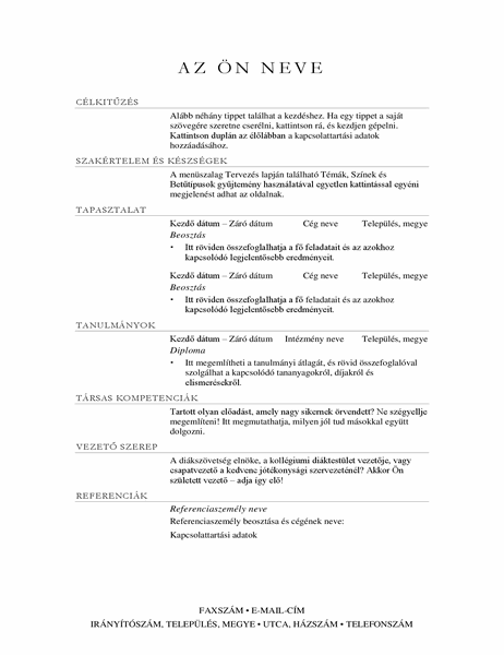Értékesítési igazgató önéletrajza (elegáns) Értékesítési igazgató önéletrajza (elegáns)