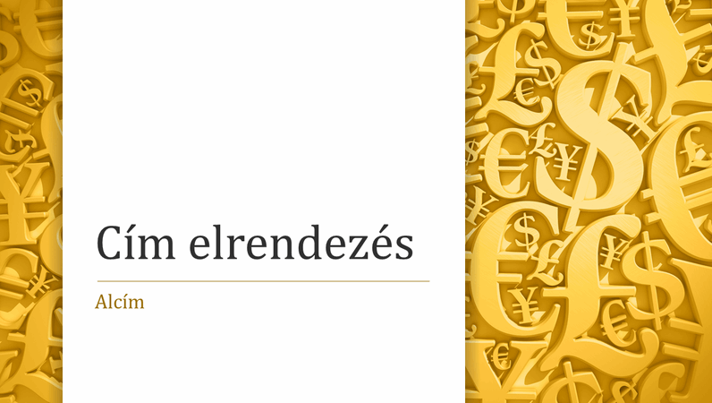 Pénznemszimbólumok bemutató (szélesvásznú) Pénznemszimbólumok bemutató (szélesvásznú)