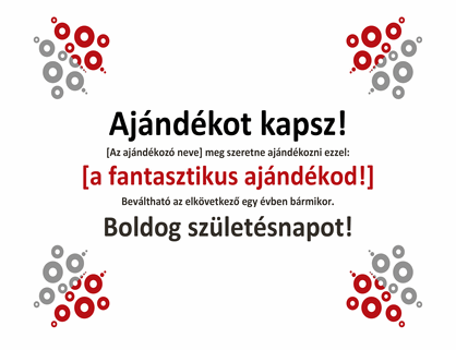 Ajándékutalvány Ajándékutalvány