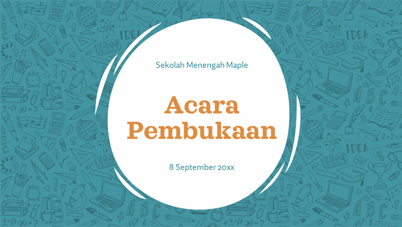 Presentasi malam kembali ke sekolah Presentasi malam kembali ke sekolah