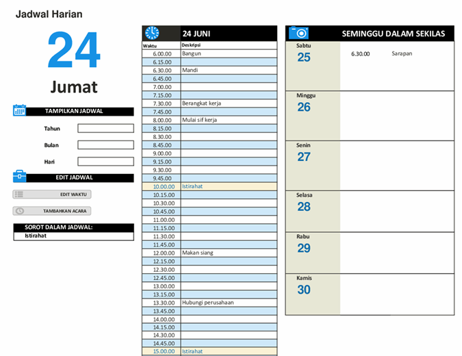 Yuk Lihat Contoh Jadwal Harian Produktif Terbaru 