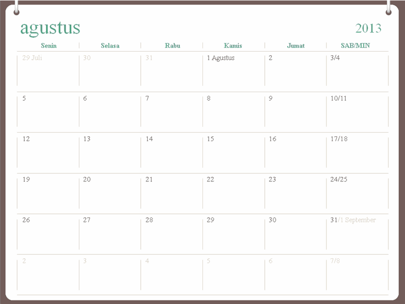 Kalender akademis 2013-2014 (Agustus) Kalender akademis 2013-2014 (Agustus)