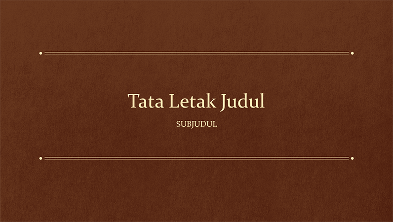 Presentasi pendidikan buku klasik (layar lebar) Presentasi pendidikan buku klasik (layar lebar)
