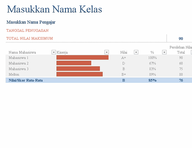 Buku nilai Buku nilai