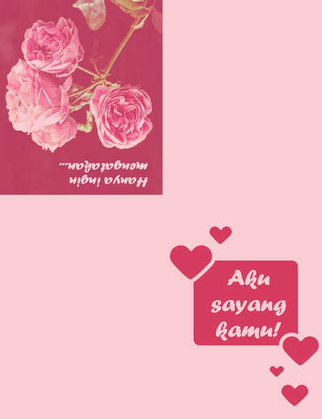 Kartu romantis (empat lipatan) Kartu romantis (empat lipatan)