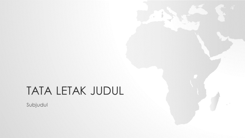 Seri peta dunia, presentasi benua Afrika (layar lebar) Seri peta dunia, presentasi benua Afrika (layar lebar)