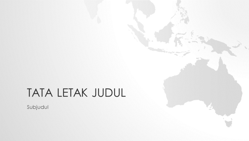 Seri peta dunia, presentasi benua Australia (layar lebar) Seri peta dunia, presentasi benua Australia (layar lebar)