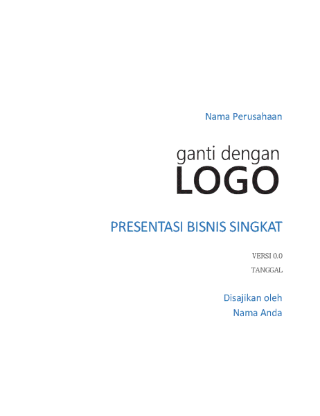 Presentasi bisnis singkat Presentasi bisnis singkat
