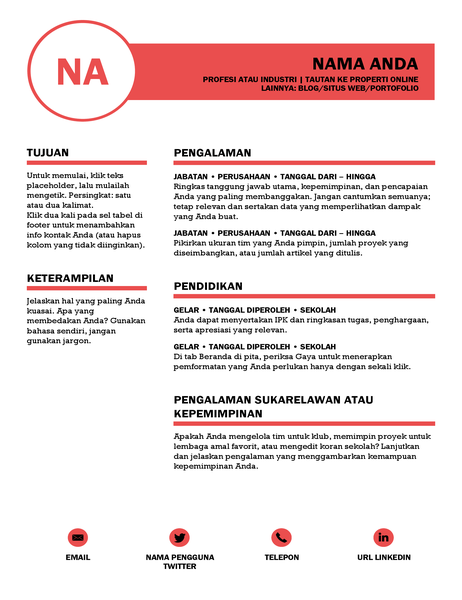 Resume yang rapi, didesain oleh MOO Resume yang rapi, didesain oleh MOO
