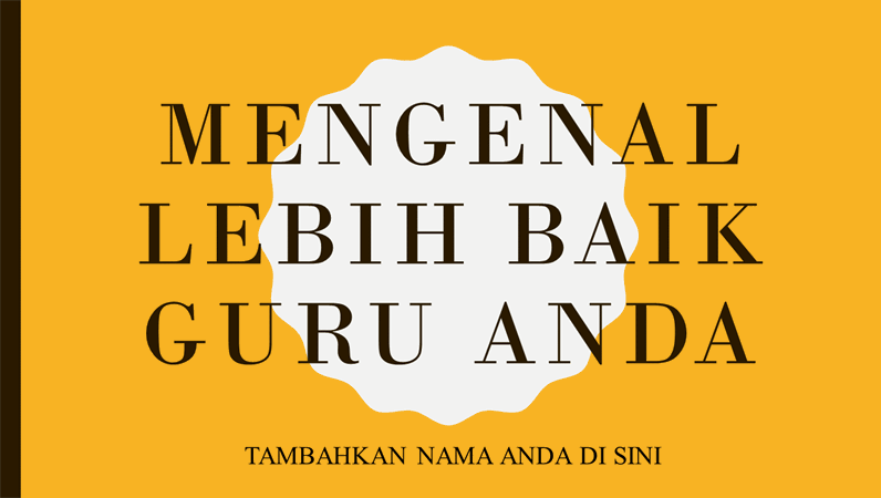 Mengenal guru Mengenal guru
