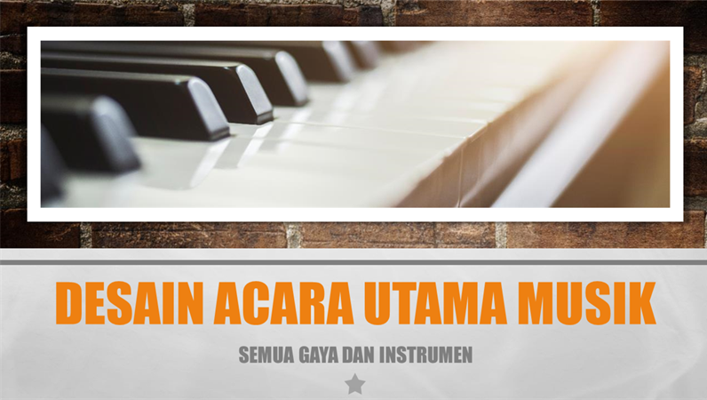 Desain Acara Utama Musik Desain Acara Utama Musik