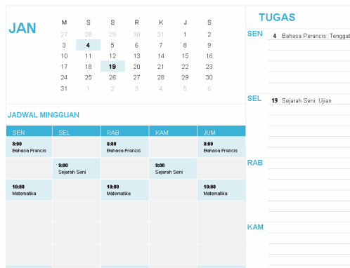 Kalender siswa