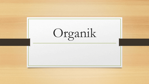 Organik Organik