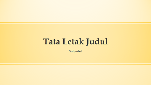 Presentasi desain bersalur kuning (layar lebar) Presentasi desain bersalur kuning (layar lebar)