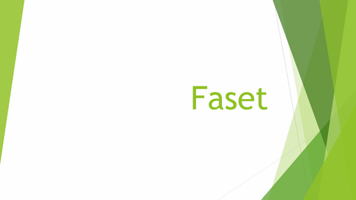Faset Faset