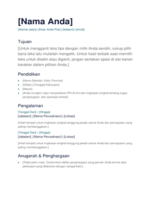 Resume sederhana Resume sederhana