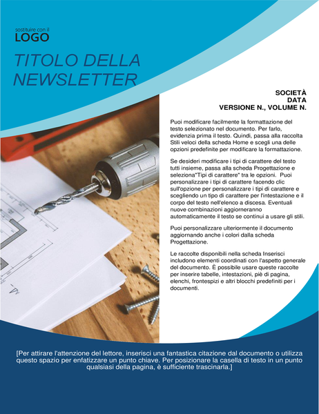 Newsletter per tuttofare Newsletter per tuttofare