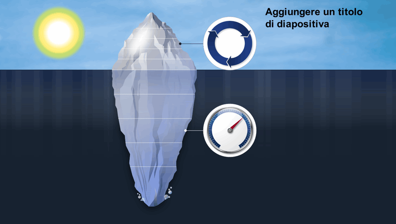 Elemento grafico di un iceberg