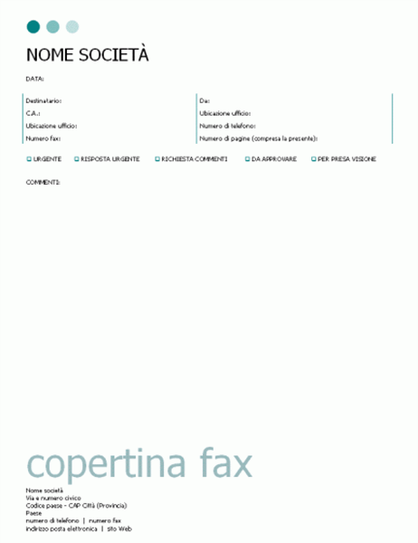 Copertina fax (tema Punti)