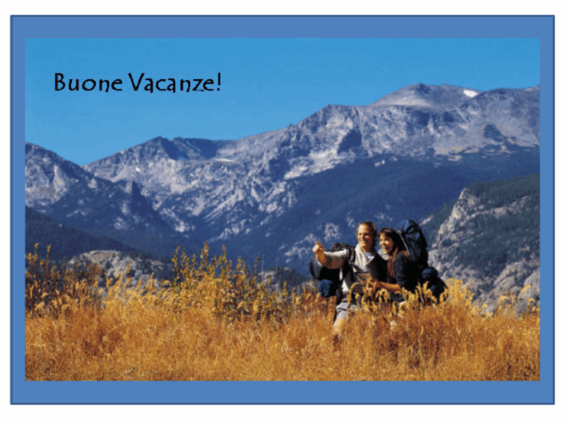 Cartolina Vacanze Montagna