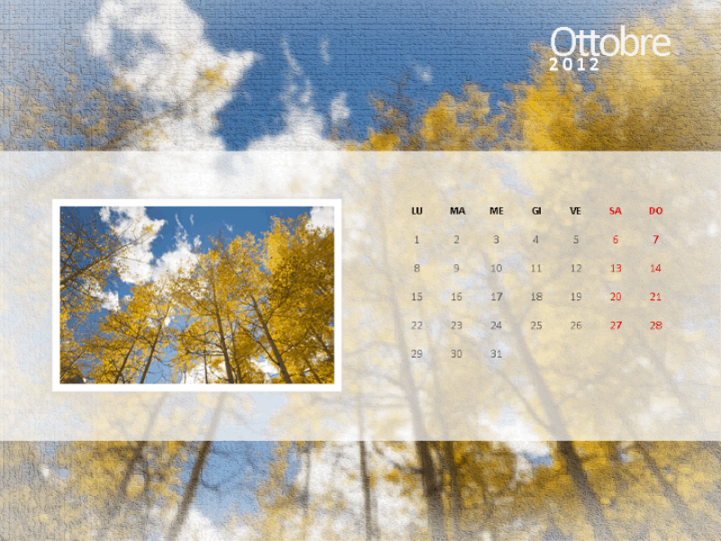 Calendario con foto 2012 - Primo trimestre