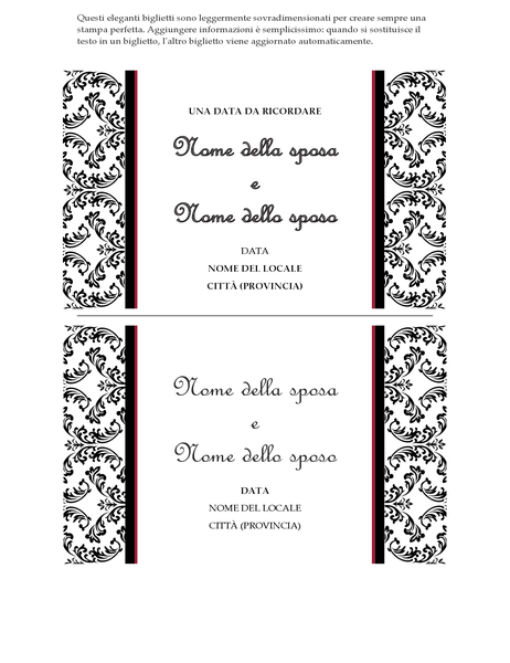 Biglietto di invito a matrimonio (schema Matrimonio in bianco e nero) Biglietto di invito a matrimonio (schema Matrimonio in bianco e nero)
